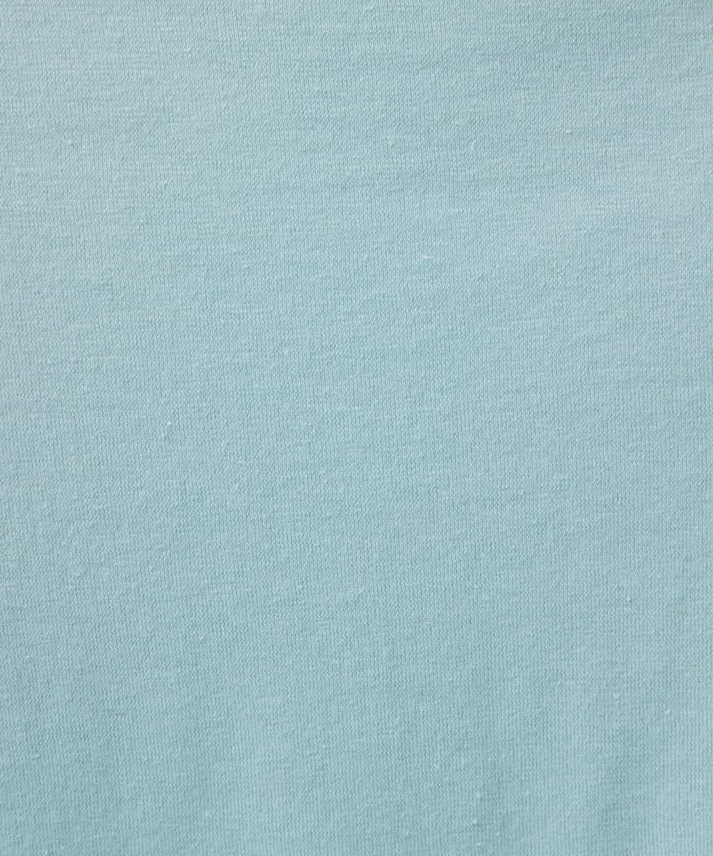 NHKGE48110 GIANNI LO GIUDICE(小さいサイズ)(メゾン ドゥ サンク) [日本製]綿麻ボトルネック天竺カットソー ライトブルー