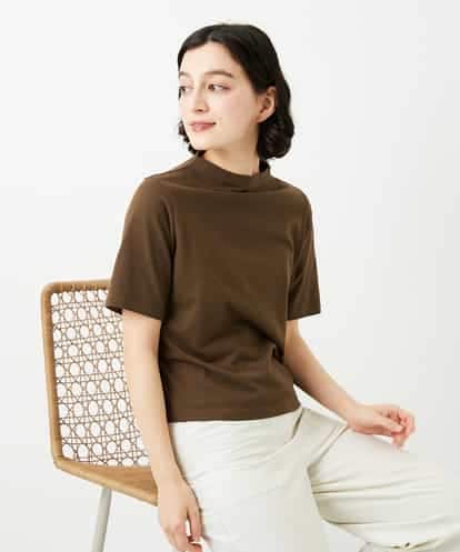 NHKGE48110 GIANNI LO GIUDICE(小さいサイズ) [日本製]綿麻ボトルネック天竺カットソー