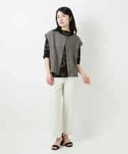 NHKGE50270 GIANNI LO GIUDICE(小さいサイズ)(メゾン ドゥ サンク) [日本製]アイアスポップフラワープリントイレヘムカットソー カーキ