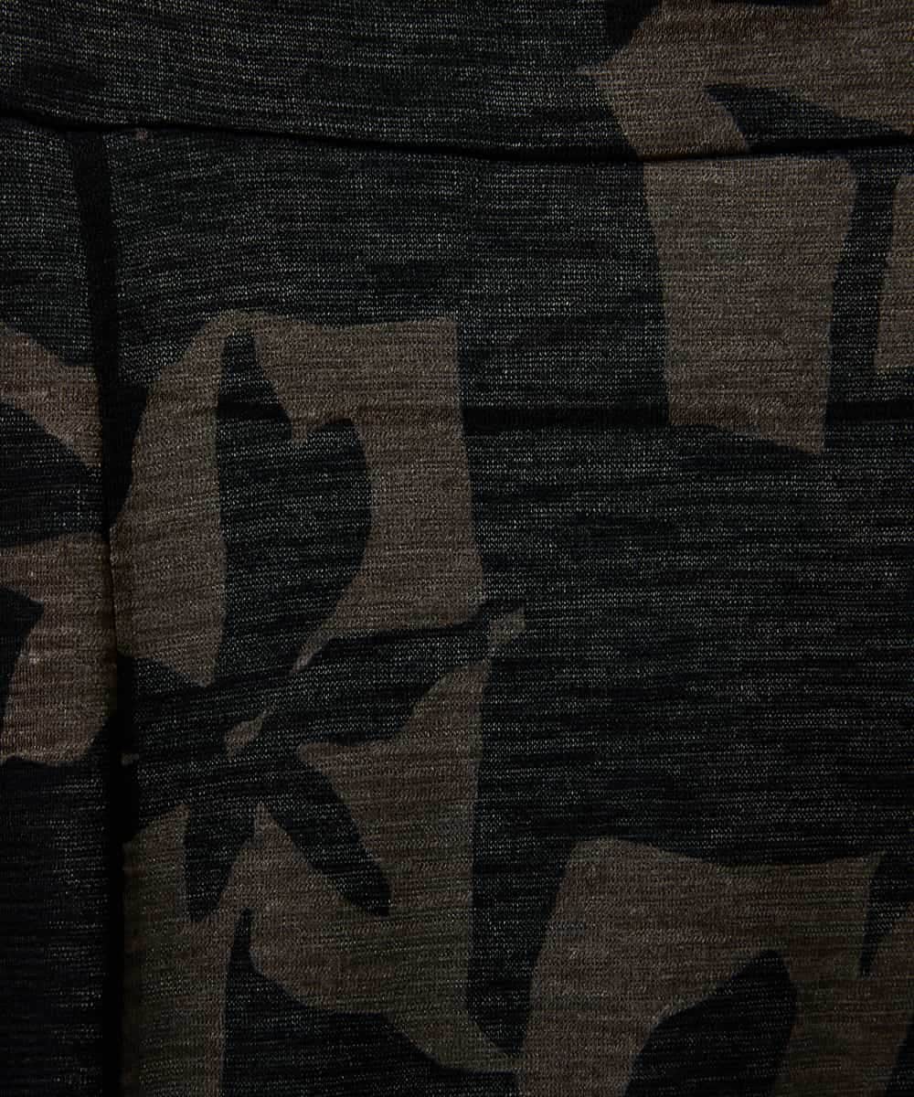 NHKGE50270 GIANNI LO GIUDICE(小さいサイズ)(メゾン ドゥ サンク) [日本製]アイアスポップフラワープリントイレヘムカットソー カーキ