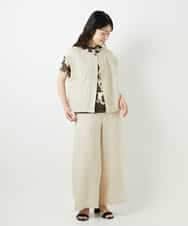 NHKGE51230 GIANNI LO GIUDICE(小さいサイズ)(メゾン ドゥ サンク) [日本製]アイアスポップフラワープリントカットソー カーキ