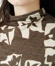 NHKGE51230 GIANNI LO GIUDICE(小さいサイズ)(メゾン ドゥ サンク) [日本製]アイアスポップフラワープリントカットソー カーキ