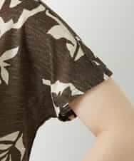 NHKGE51230 GIANNI LO GIUDICE(小さいサイズ)(メゾン ドゥ サンク) [日本製]アイアスポップフラワープリントカットソー カーキ