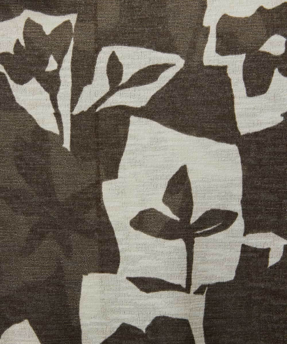 NHKGE51230 GIANNI LO GIUDICE(小さいサイズ)(メゾン ドゥ サンク) [日本製]アイアスポップフラワープリントカットソー カーキ