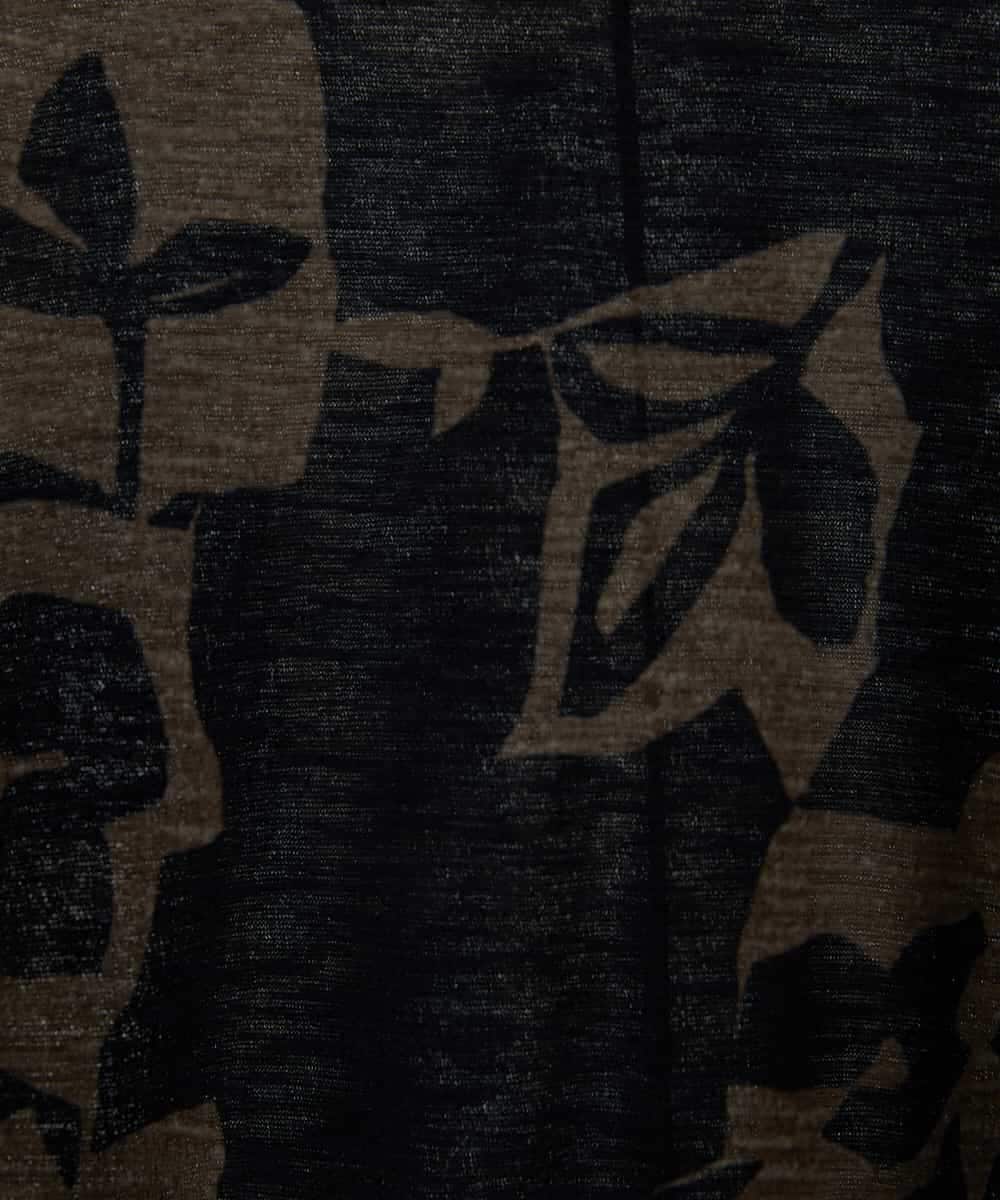 NHKGE51230 GIANNI LO GIUDICE(小さいサイズ)(メゾン ドゥ サンク) [日本製]アイアスポップフラワープリントカットソー カーキ