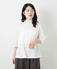 NHKGE52180 GIANNI LO GIUDICE(小さいサイズ)(メゾン ドゥ サンク) [日本製]天竺シルケットカットソー ブラウン
