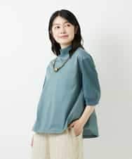 NHKGE52180 GIANNI LO GIUDICE(小さいサイズ)(メゾン ドゥ サンク) [日本製]天竺シルケットカットソー ライトブルー