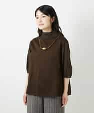 NHKGE52180 GIANNI LO GIUDICE(小さいサイズ)(メゾン ドゥ サンク) [日本製]天竺シルケットカットソー ブラウン