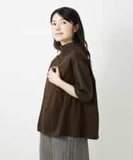 NHKGE52180 GIANNI LO GIUDICE(小さいサイズ)(メゾン ドゥ サンク) [日本製]天竺シルケットカットソー ブラウン