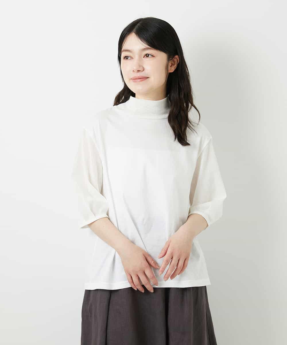 NHKGE52180 GIANNI LO GIUDICE(小さいサイズ)(メゾン ドゥ サンク) [日本製]天竺シルケットカットソー ブラウン