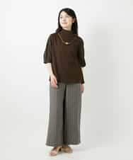 NHKGE52180 GIANNI LO GIUDICE(小さいサイズ)(メゾン ドゥ サンク) [日本製]天竺シルケットカットソー ブラウン