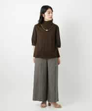 NHKGE52180 GIANNI LO GIUDICE(小さいサイズ)(メゾン ドゥ サンク) [日本製]天竺シルケットカットソー ブラウン