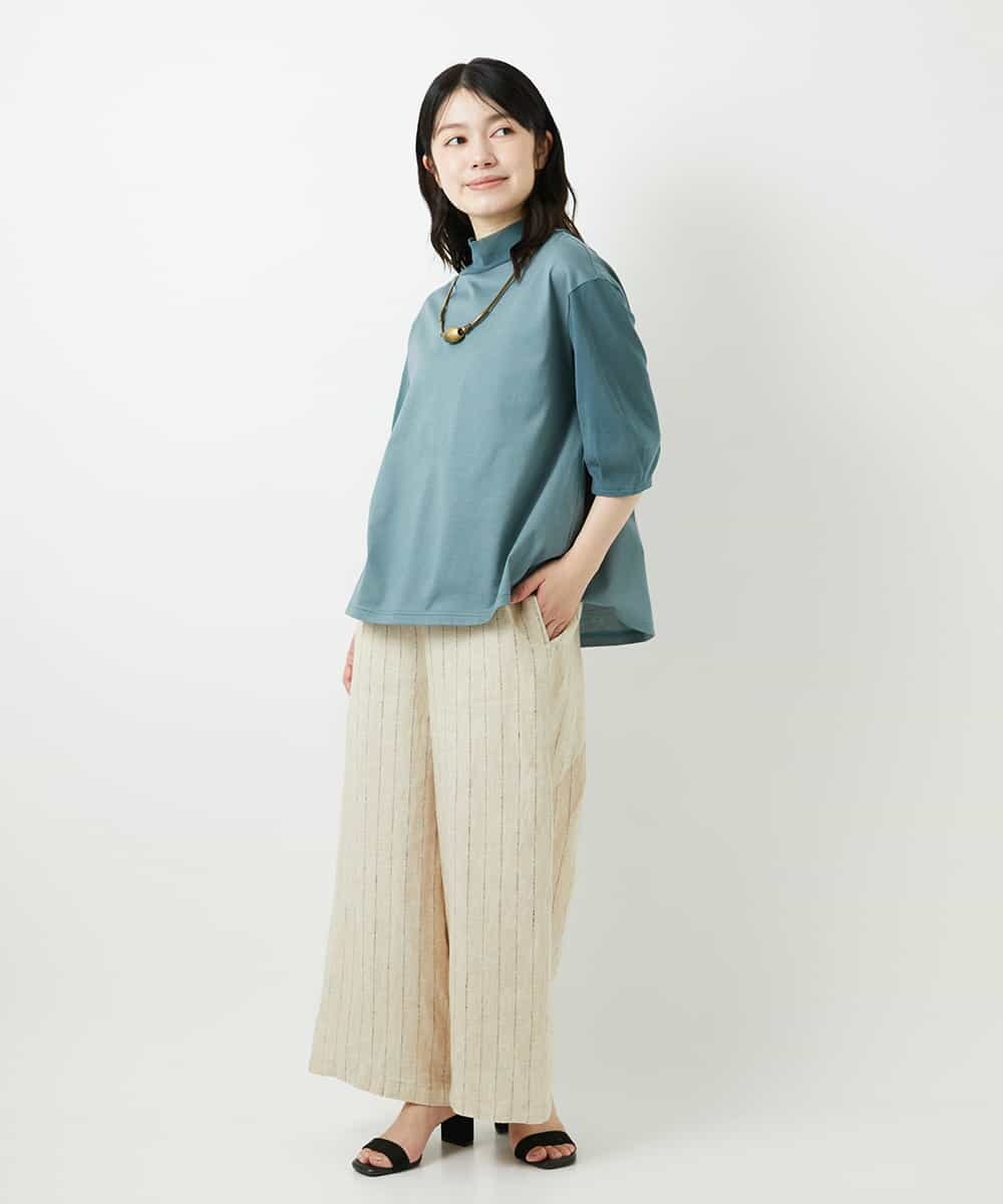 NHKGE52180 GIANNI LO GIUDICE(小さいサイズ)(メゾン ドゥ サンク) [日本製]天竺シルケットカットソー ブラウン