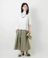 NHKGE52180 GIANNI LO GIUDICE(小さいサイズ)(メゾン ドゥ サンク) [日本製]天竺シルケットカットソー ブラウン