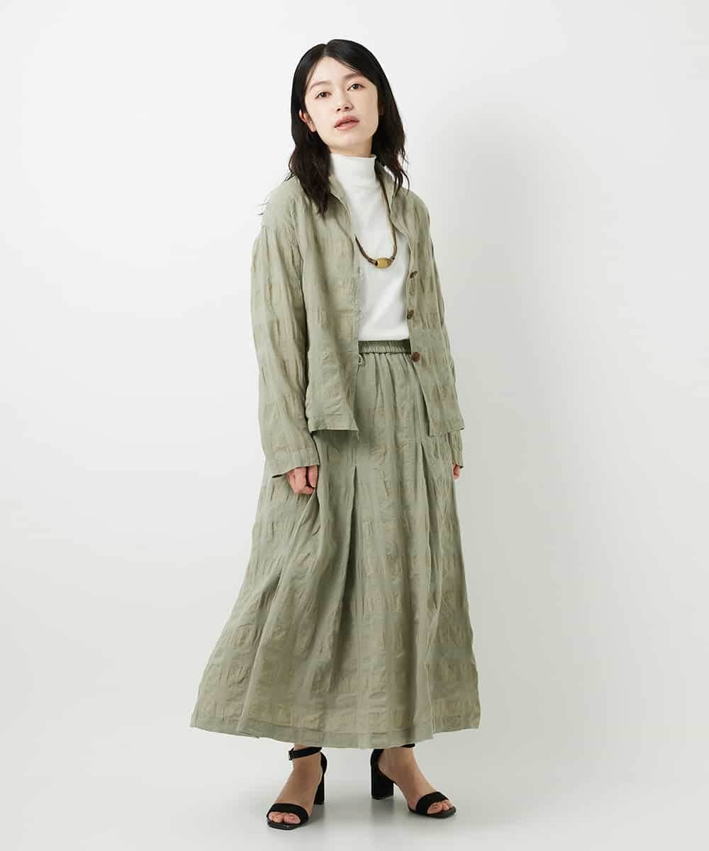 NHKGE52180 GIANNI LO GIUDICE(小さいサイズ)(メゾン ドゥ サンク) [日本製]天竺シルケットカットソー ブラウン