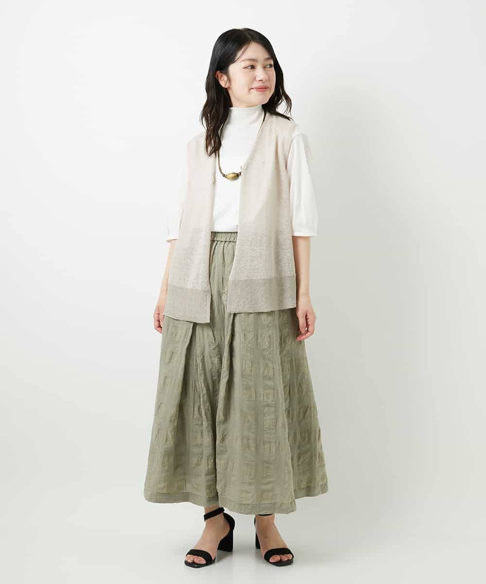 NHKGE52180 GIANNI LO GIUDICE(小さいサイズ)(メゾン ドゥ サンク) [日本製]天竺シルケットカットソー ブラウン