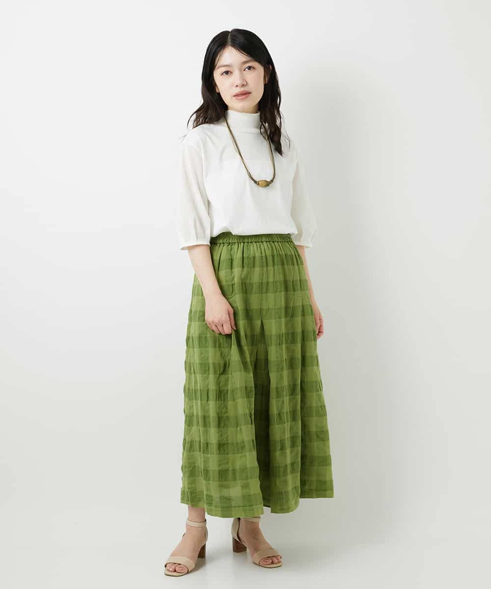 NHKGE52180 GIANNI LO GIUDICE(小さいサイズ)(メゾン ドゥ サンク) [日本製]天竺シルケットカットソー ブラウン