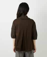 NHKGE52180 GIANNI LO GIUDICE(小さいサイズ)(メゾン ドゥ サンク) [日本製]天竺シルケットカットソー ブラウン