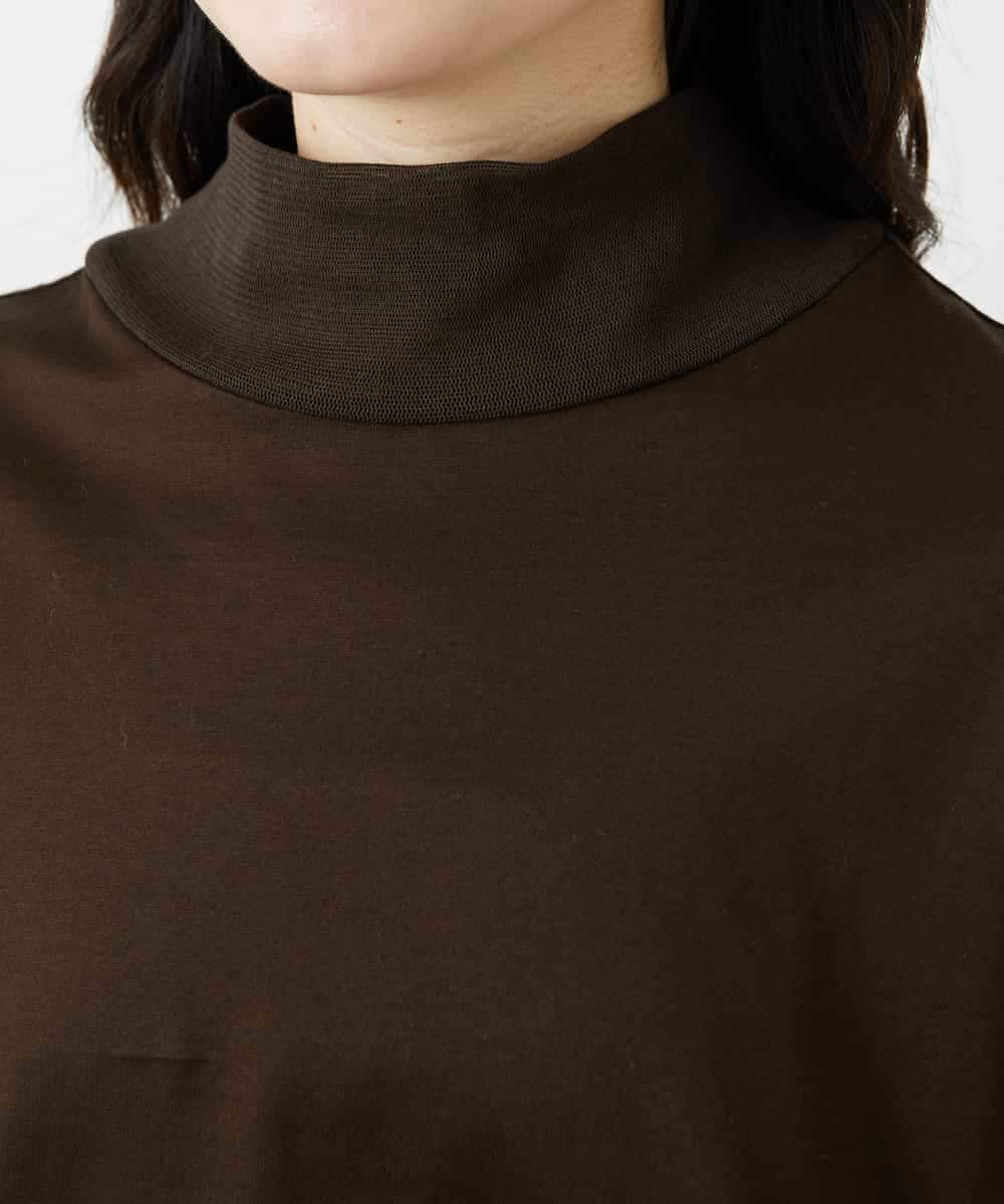 NHKGE52180 GIANNI LO GIUDICE(小さいサイズ)(メゾン ドゥ サンク) [日本製]天竺シルケットカットソー ブラウン