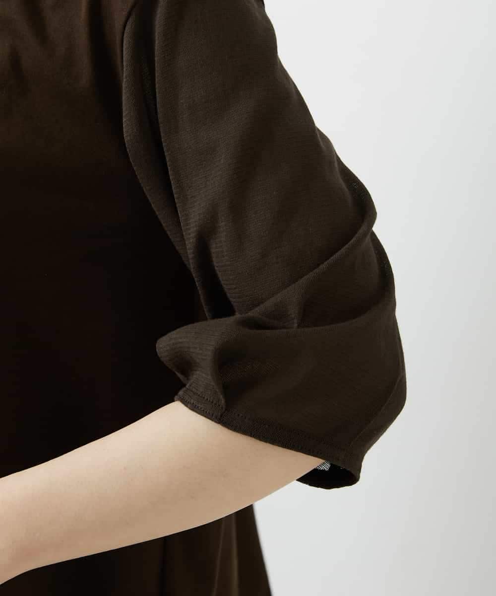 NHKGE52180 GIANNI LO GIUDICE(小さいサイズ)(メゾン ドゥ サンク) [日本製]天竺シルケットカットソー ブラウン