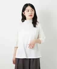 NHKGE52180 GIANNI LO GIUDICE(小さいサイズ)(メゾン ドゥ サンク) [日本製]天竺シルケットカットソー ホワイト