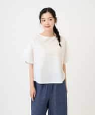 NHKGE53250 GIANNI LO GIUDICE(小さいサイズ)(メゾン ドゥ サンク) [日本製]シルケット天竺カットソー カーキ