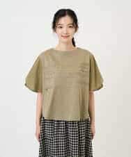 NHKGE53250 GIANNI LO GIUDICE(小さいサイズ)(メゾン ドゥ サンク) [日本製]シルケット天竺カットソー カーキ