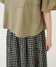 NHKGE53250 GIANNI LO GIUDICE(小さいサイズ)(メゾン ドゥ サンク) [日本製]シルケット天竺カットソー カーキ