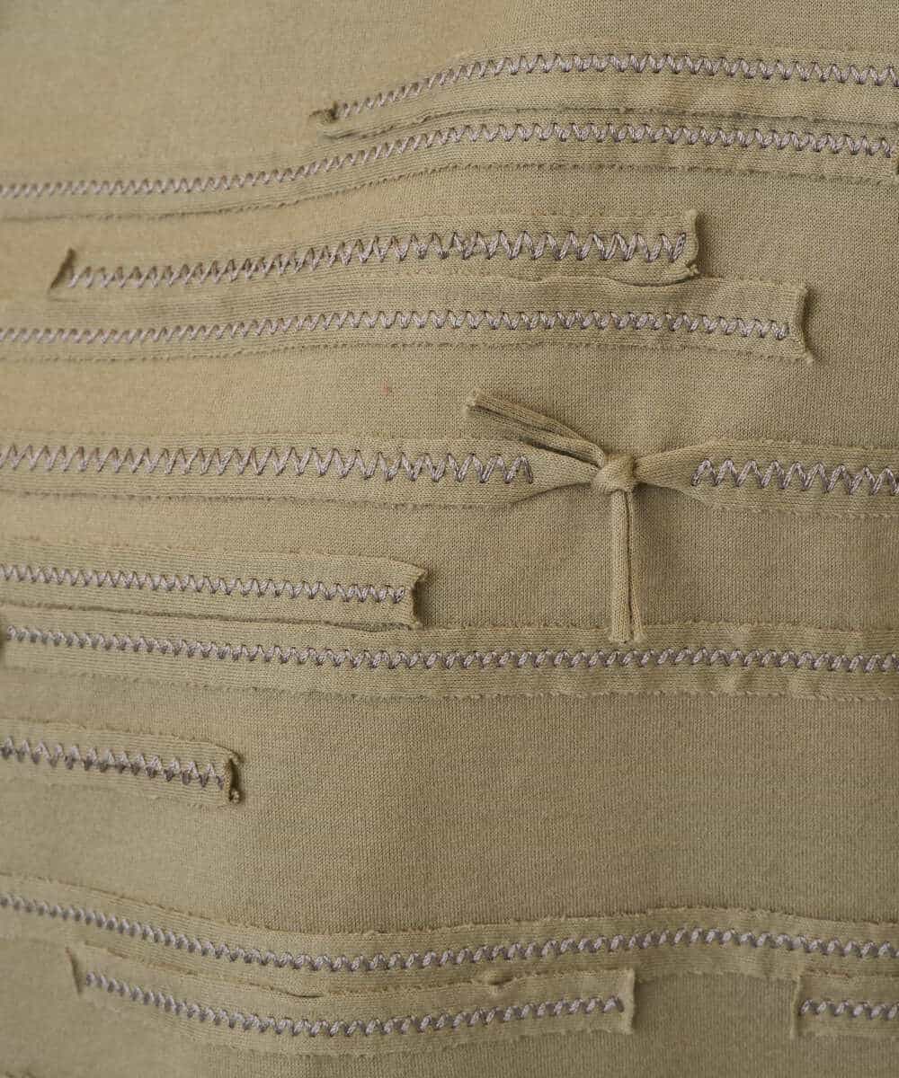 NHKGE53250 GIANNI LO GIUDICE(小さいサイズ)(メゾン ドゥ サンク) [日本製]シルケット天竺カットソー カーキ