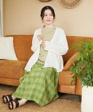 NHKGE55180 GIANNI LO GIUDICE(小さいサイズ)(メゾン ドゥ サンク) [日本製]クールローレル天竺ロゴカットソー グリーン