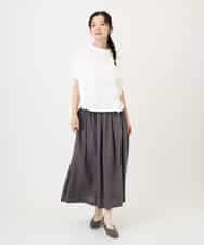 NHKGE55180 GIANNI LO GIUDICE(小さいサイズ)(メゾン ドゥ サンク) [日本製]クールローレル天竺ロゴカットソー ライトブルー