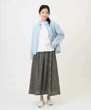 NHKGE55180 GIANNI LO GIUDICE(小さいサイズ)(メゾン ドゥ サンク) [日本製]クールローレル天竺ロゴカットソー ライトブルー