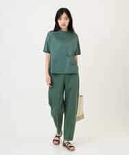 NHKGE55180 GIANNI LO GIUDICE(小さいサイズ)(メゾン ドゥ サンク) [日本製]クールローレル天竺ロゴカットソー ライトブルー