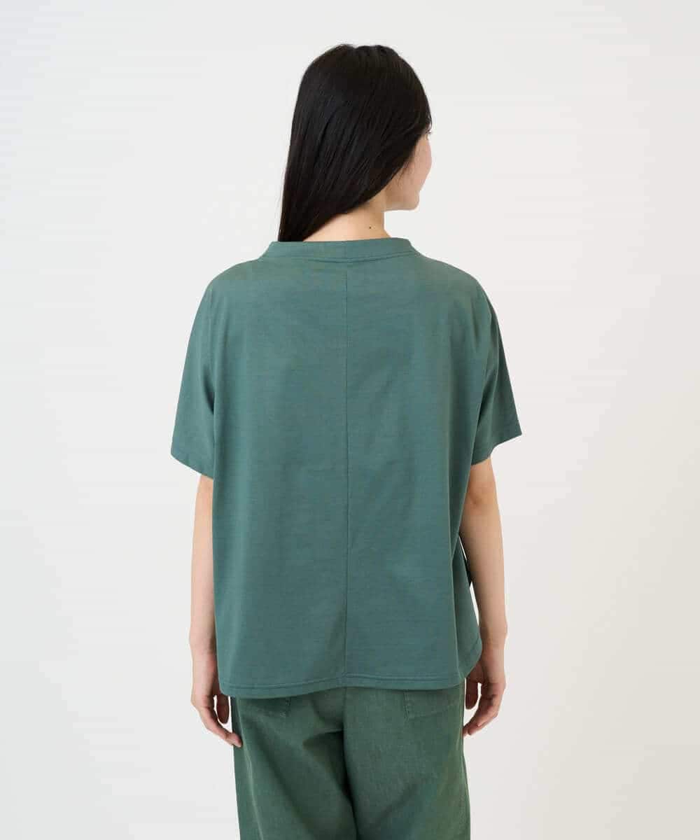 NHKGE55180 GIANNI LO GIUDICE(小さいサイズ)(メゾン ドゥ サンク) [日本製]クールローレル天竺ロゴカットソー ライトブルー