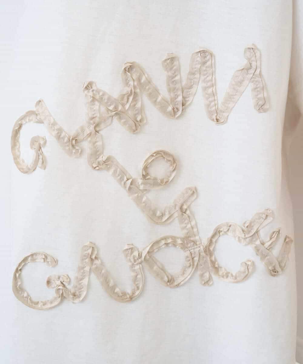 NHKGE55180 GIANNI LO GIUDICE(小さいサイズ)(メゾン ドゥ サンク) [日本製]クールローレル天竺ロゴカットソー ライトブルー