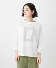 NHKGF34180 GIANNI LO GIUDICE(小さいサイズ)(メゾン ドゥ サンク) [日本製]ハイゲージ天竺カットソー ホワイト