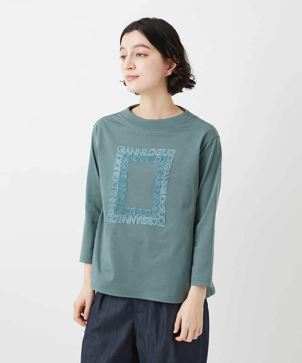 NHKGF34180 GIANNI LO GIUDICE(小さいサイズ)(メゾン ドゥ サンク) [日本製]ハイゲージ天竺カットソー ホワイト