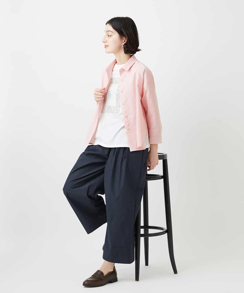 NHKGF34180 GIANNI LO GIUDICE(小さいサイズ)(メゾン ドゥ サンク) [日本製]ハイゲージ天竺カットソー ホワイト