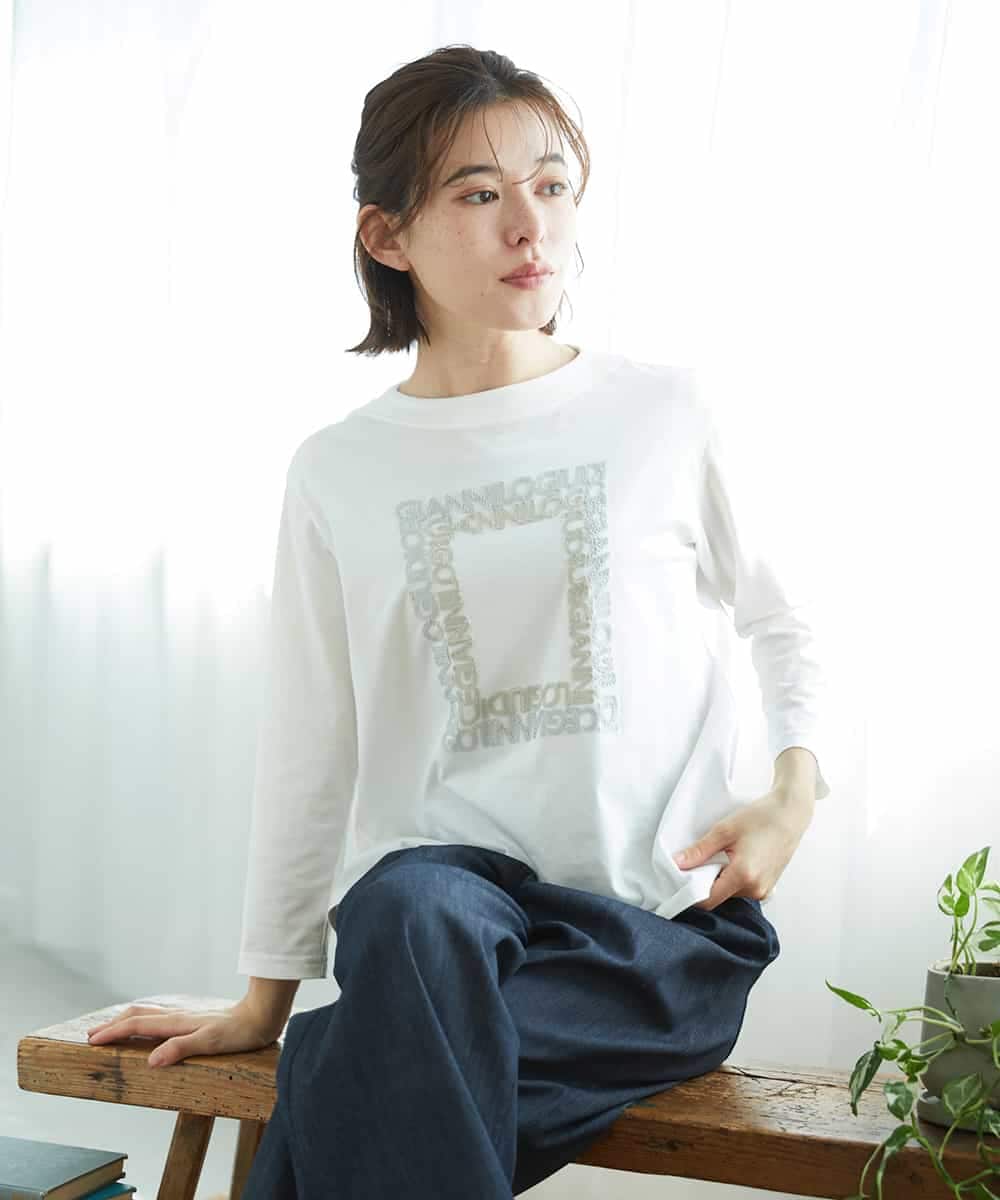 NHKGF34180 GIANNI LO GIUDICE(小さいサイズ) [日本製]ハイゲージ天竺カットソー