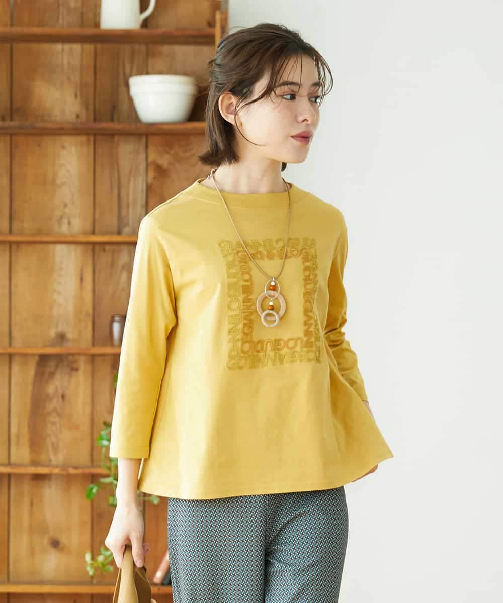 NHKGF34180 GIANNI LO GIUDICE(小さいサイズ)(メゾン ドゥ サンク) [日本製]ハイゲージ天竺カットソー ホワイト