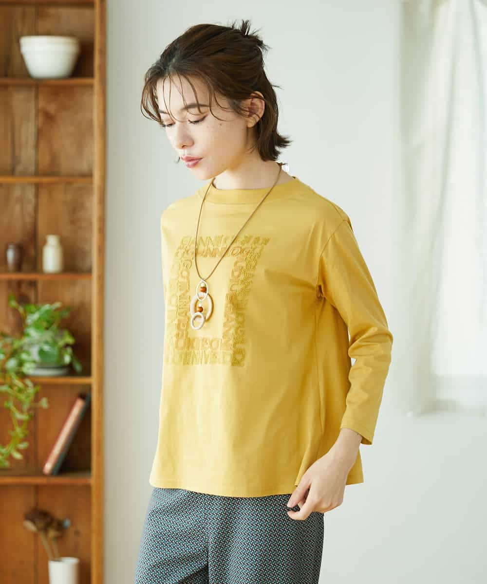 NHKGF34180 GIANNI LO GIUDICE(小さいサイズ)(メゾン ドゥ サンク) [日本製]ハイゲージ天竺カットソー ホワイト