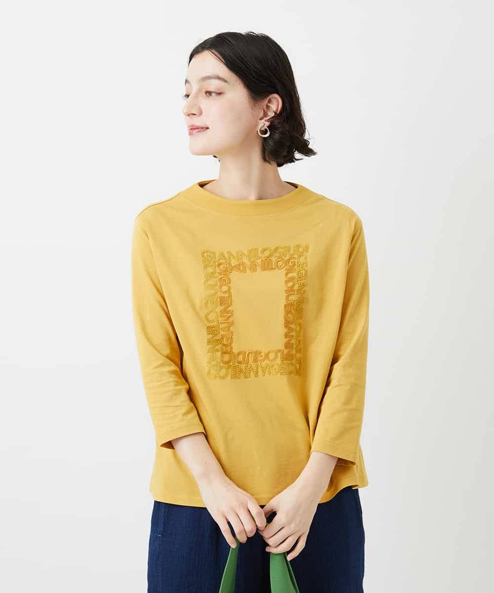 NHKGF34180 GIANNI LO GIUDICE(小さいサイズ)(メゾン ドゥ サンク) [日本製]ハイゲージ天竺カットソー ホワイト