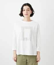 NHKGF34180 GIANNI LO GIUDICE(小さいサイズ)(メゾン ドゥ サンク) [日本製]ハイゲージ天竺カットソー ホワイト