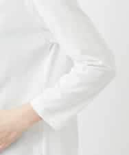 NHKGF34180 GIANNI LO GIUDICE(小さいサイズ)(メゾン ドゥ サンク) [日本製]ハイゲージ天竺カットソー ホワイト