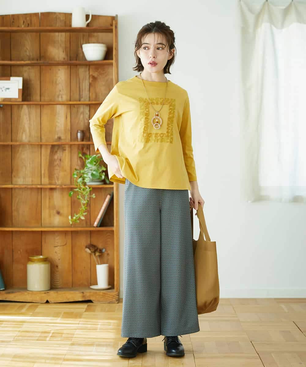 NHKGF34180 GIANNI LO GIUDICE(小さいサイズ)(メゾン ドゥ サンク) [日本製]ハイゲージ天竺カットソー ホワイト