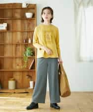 NHKGF34180 GIANNI LO GIUDICE(小さいサイズ)(メゾン ドゥ サンク) [日本製]ハイゲージ天竺カットソー ホワイト