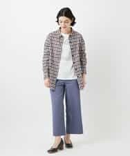 NHKGF34180 GIANNI LO GIUDICE(小さいサイズ)(メゾン ドゥ サンク) [日本製]ハイゲージ天竺カットソー ホワイト