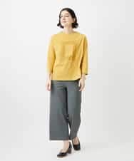 NHKGF34180 GIANNI LO GIUDICE(小さいサイズ)(メゾン ドゥ サンク) [日本製]ハイゲージ天竺カットソー ホワイト