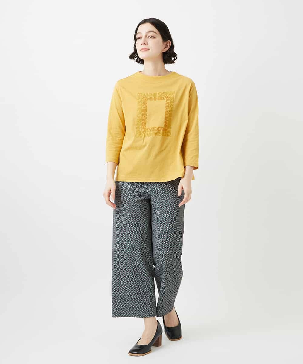 NHKGF34180 GIANNI LO GIUDICE(小さいサイズ)(メゾン ドゥ サンク) [日本製]ハイゲージ天竺カットソー ホワイト