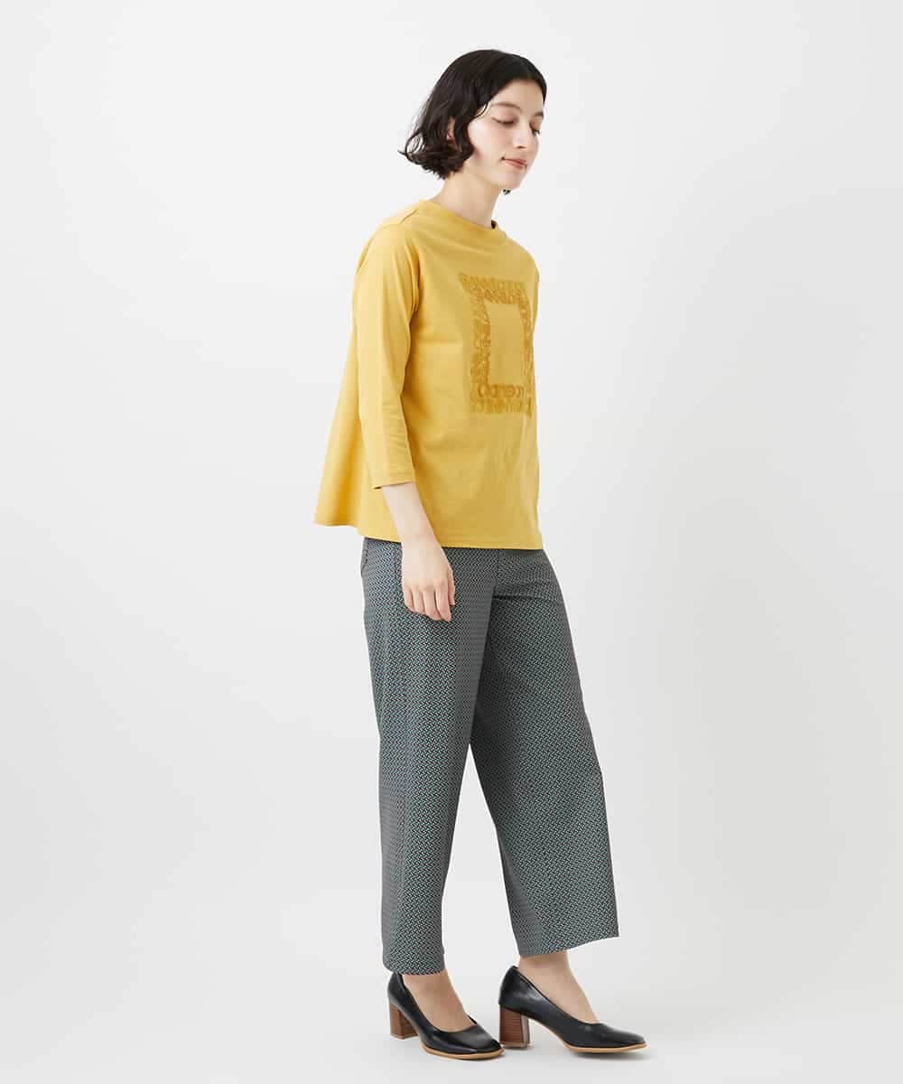 NHKGF34180 GIANNI LO GIUDICE(小さいサイズ)(メゾン ドゥ サンク) [日本製]ハイゲージ天竺カットソー ホワイト